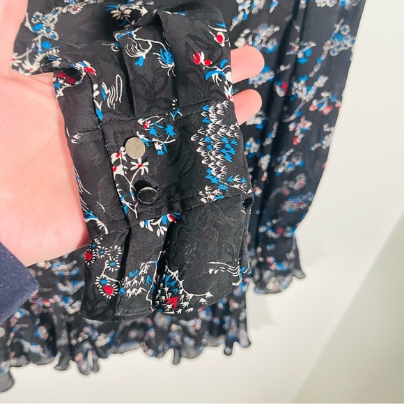 Veronica Beard Preston Floral Silk Dress Wedding Bohemian Festival Quiet Luxury - Picture 4 of 10